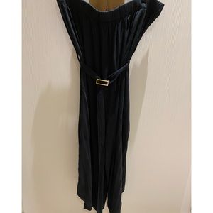 BCBGMAXAZRIA Black Strapless Jumpsuit